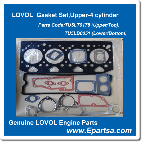 Lovol Engine Gasket Set,Upper- 4-Cylinder