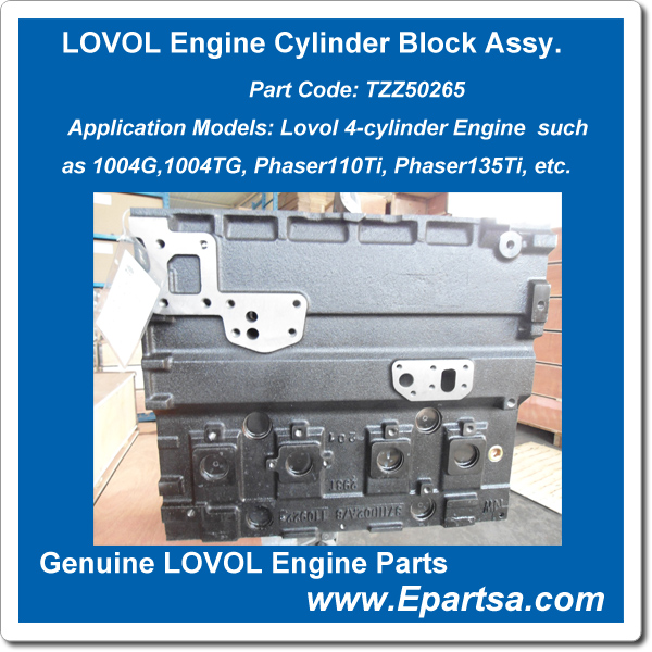 Lovol Engine Cylinder Block Assy.  4-Cylinder
